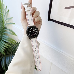 BEEFLYPOWER Correa de Cuero Genuino de Fábrica de 22 mm y 20 mm para Reloj Inteligente, Correa para <span class=keywords><strong>Samsung</strong></span> <span class=keywords><strong>Active</strong></span> <span class=keywords><strong>2</strong></span> 3/Galaxy <span class=keywords><strong>Watch</strong></span> 3 4 - Product Image 6