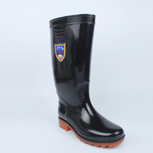 Botas de Lluvia de Caña Alta para Hombre, Impermeables, de Goma, para Trabajo, Minería, Antideslizantes, Color Sólido, Tacón Bajo, Negro 902 - Product Image 4