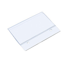 Etiqueta colgante de doble oreja de PVC para supermercado, etiqueta de jaula Diagonal, estante de tarjeta, pantalla de precio, datos de perfil de plástico, suministros de supermercado