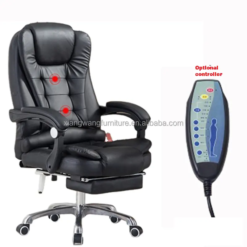 Cadeira de escritório boss de massagem ajustável, atacado, confortável, branco, inclinação