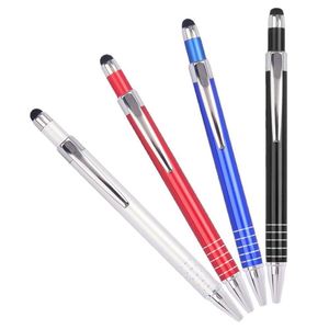 High Quality Wholesale Custom Logo Aluminum Ballpoint <b>Pen</b> Business Press for Stylus 0.7Mm Writing Promotional Features - Product Image 3