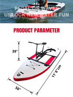 Vélo aquatique gonflable intégré 2026, idéal pour la rivière, portable, léger, compact, monoplace, pour l'extérieur