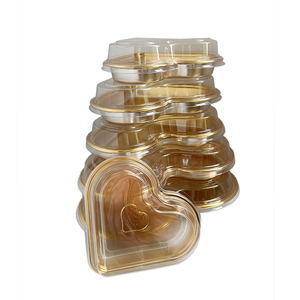 Dùng Một Lần Hình Trái Tim Bánh <span class=keywords><strong>Container</strong></span> Nhựa Pastry Bao Bì <span class=keywords><strong>Container</strong></span> Bao Bì Thực Phẩm Món Ăn Bánh Hộp - Product Image 3