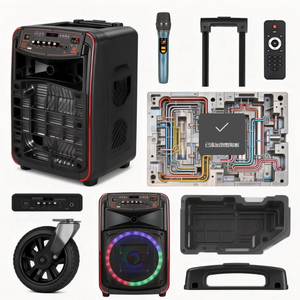 רמקול נייד חיצוני בעל נפח גדול, רמקול קריוקי נייד עם בלוטות', עם פונקציית שידור חי - Product Image 1