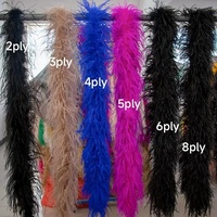 Boa en plumes d'autruche de haute qualité en gros pour femme, robe, manteau, veste, jupe, sac, pantalon, décoration