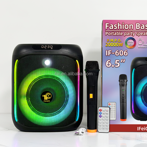 <span class=keywords><strong>IFEI</strong></span>-606 Petit haut-parleur TWS de haute qualité Boombox d'éclairage LED RVB de 6.5 pouces à prix compétitif - Product Image 5