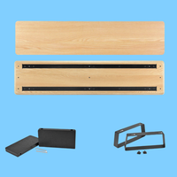 Support d'écran réglable en bois avec rangement, rehausseur de bureau pour ordinateur avec étagères, usage commercial, emballage personnalisé