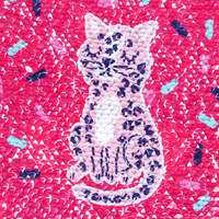 Cahier décoratif à motif chat en vrac OEM avec couverture à paillettes brillantes