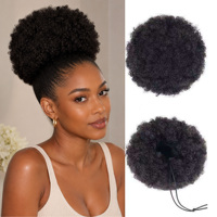 Queue de cheval afro bouclée en fibre haute température, extension volumineuse à cordon, facile à appliquer, en gros, en stock, directement de l'usine