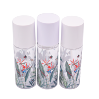 Pour les soins de la peau/cosmétiques: Bouteilles de pulvérisation à brume fine à motifs de feuilles durables, étanches et faciles à nettoyer Impression UV personnalisée