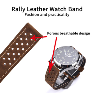 <span class=keywords><strong>Cinturino</strong></span> per <span class=keywords><strong>orologio</strong></span> in vera pelle JUELONG e fibbia nera <span class=keywords><strong>cinturino</strong></span> per <span class=keywords><strong>orologio</strong></span> in pelle da Rally <span class=keywords><strong>Vintage</strong></span> da 23mm - Product Image 4