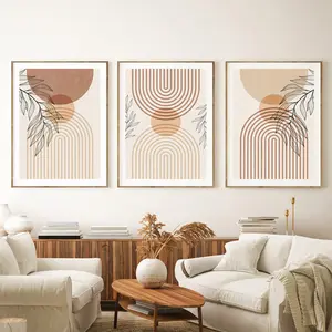 Pintura em tela boho linha, mulher abstrata geométrica pintura em parede, posteres e impressões nórdicas para decoração da sala de estar