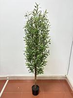Décoration d'arbre vert artificiel pour la maison, plantes en pot artificielles pour le salon, ornements élégants pour la table à manger