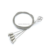 Oem Odm Laiton Mousqueton Réglable Pince pour Câble Fil d'Acier Kit de Suspension pour Câble Montage au Plafond