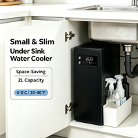 Refroidisseur d'eau compact sous évier, 2L, petit réservoir, réfrigération rapide, eau froide stable, pour la maison et le bureau, directement de l'usine