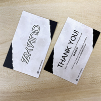 Cartes de remerciement personnalisées en papier coloré Impression Cartes de visite en papier personnalisées avec insertion de client professionnel