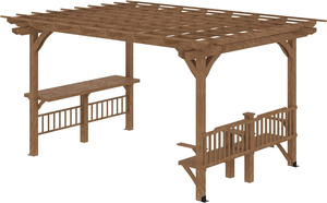 Pérgola <span class=keywords><strong>de</strong></span> madera <span class=keywords><strong>de</strong></span> cedro, <span class=keywords><strong>segura</strong></span> contra el viento, fuerte, <span class=keywords><strong>de</strong></span> calidad, resistente a la putrefacción, espaciosa para patio al aire libre Gazebo <span class=keywords><strong>de</strong></span> madera - Product Image 6