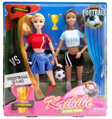 Venta caliente de fútbol negro muñeca juguetes de juegos de 11,5 "muñecas de plástico se puede mover