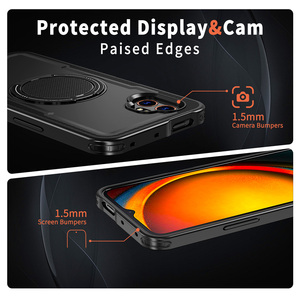 Support rotatif de type O en alliage de zinc PC + étui de téléphone intégré en TPU pour Samsung X Cover 7 <span class=keywords><strong>Pro</strong></span> - Product Image 4