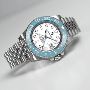 Montres mécaniques pour hommes PAGANI DESIGN PD1662 40 mm GMT, bracelet en caoutchouc, lunette rotative, étanche 100 m, montre sport pour homme, montre de business - Product Image 5