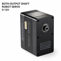 Servomoteur robot XQ POWER XQ-RS480 80KG, 360 degrés, numérique, à engrenages métalliques, double arbre de sortie, pour bateau et voiture RC 12V