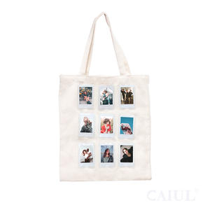 กระเป๋าใส่รูปถ่าย Caiul 9 ช่อง ผลิตจากผ้าแคนวาสออร์แกนิค รีไซเคิล ใช้ซ้ำได้ เป็นมิตรกับสิ่งแวดล้อม ขนาดใหญ่ สำหรับกล้อง <span class=keywords><strong>Fujifilm</strong></span> <span class=keywords><strong>Instax</strong></span> และการช้อปปิ้ง - Product Image 4