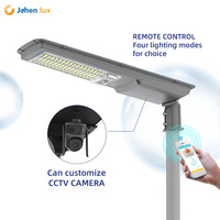 Lampadaire solaire intégré automatique à angle réglable, source lumineuse super brillante 5054SMD, boîtier en acier galvanisé de haute qualité