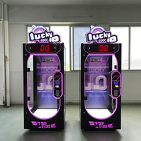 Machine à grue à monnayeur avec temps de jeu de 10 secondes, interface en anglais, garantie 1 an
