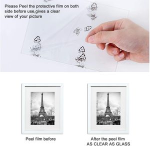 Tùy chỉnh khung ảnh bằng gỗ Bộ 5 hình ảnh hiển thị 8x10 với đệm hoặc 11x14 mà không có đệm tường bộ sưu tập khung ảnh - Product Image 3