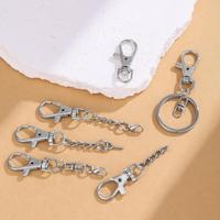Mousquetons rotatifs avec chaîne d'extension pour porte-clés, accessoires de bricolage pour pendentifs de sac et artisanat