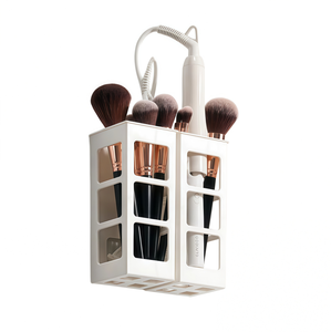 Boîte <span class=keywords><strong>de</strong></span> <span class=keywords><strong>rangement</strong></span> murale à quatre côtés creux pour organiser les outils <span class=keywords><strong>de</strong></span> maquillage et les fers à friser - Product Image 1
