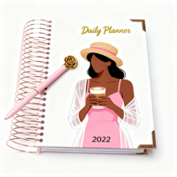 Planificateur financier espagnol 2026 pour les femmes - Planificateur de bureau relié en spirale avec couverture rigide