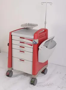 Turkey Design MT Medical Hospital Emergency Trolley 6-Drawer Paediatrics Medical Cart For Sale