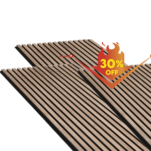 Paneles Acústicos Modernos <span class=keywords><strong>de</strong></span> Roble/Nogal/Nogal Negro, Diseño Impermeable y Ecológico para Dormitorio, Baño, Hotel, Diseño Gráfico - Product Image 2