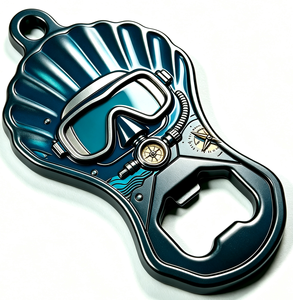 Custom Zinc Alloy Bottle Opener Enamel Beer Cap Remover Diving Goggle Shape Promotional <b>Bar</b> <b>Tool</b> - Product Image 4