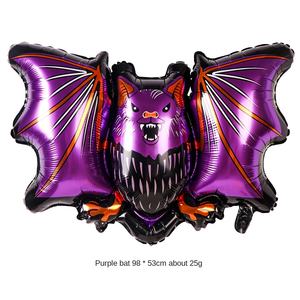 Qi Halloween pellicola in alluminio palloncino decorazione scena pipistrello zucca fantasma ali gatto <span class=keywords><strong>ragno</strong></span> modello 9 j0125 - Product Image 6