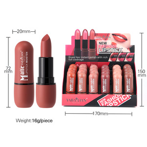 European American Fashion 6-Color Matte <b>Lipstick</b> Matte <b>Lipstick</b> Non-Stick Long Lasting <b>Lipsticks</b> for Women Girl - Product Image 4