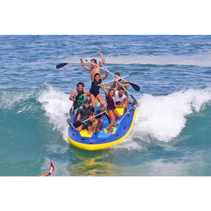 Planche à pagaie gonflable géante pour <span class=keywords><strong>10</strong></span> personnes, groupe familial, 500x200x20cm - Product Image 2