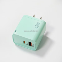 Adaptateur de chargeur rapide BJC Shenzhen Professional Industrial GaN avec prise US 2 ports A+C PD45W pour ordinateur portable et appareil photo, modèle PD32