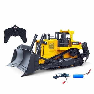 Bulldozer RC HUINA 1554 1:16, véhicule <span class=keywords><strong>de</strong></span> construction 11 canaux, camion en métal, machine télécommandée, voiture en alliage, jouet cadeau - Product Image 1