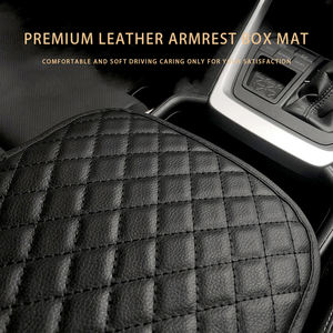 Kit de protection intérieur universel pour accoudoir de véhicule en cuir résistant à l'usure Marcan, décoration, protection, noir, 30,5x20cm - Product Image 4