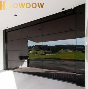 <span class=keywords><strong>Porte</strong></span> <span class=keywords><strong>de</strong></span> <span class=keywords><strong>garage</strong></span> moderne KNOWDOW en bois massif <span class=keywords><strong>avec</strong></span> quincaillerie noire, surface finie, ouverture latérale électrique, taille standard 9x7 pour villa - Product Image 6
