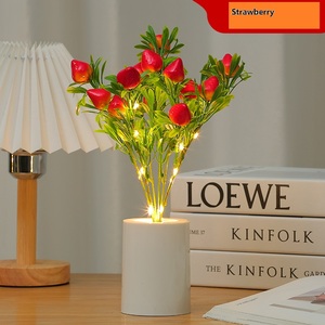 Luz Decorativa LED con Forma de Manzana, Naranja, Fresa, Melocotón y <span class=keywords><strong>Granada</strong></span>, para Decoración de Mesa en Fiestas, Cenas y Restaurantes - Product Image 5
