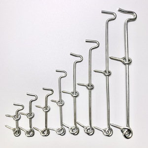 Customized Galvanized Iron <b>Hook</b> 100mm 2.8mm Windproof <b>Hook</b> For Flower Basket Hanging Rack Accessory - Product Image 4
