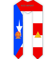 Écharpe de remise de diplôme unisexe best-seller avec drapeau de Pohnpei, pour les diplômés de l'école supérieure, idéale pour les études à l'étranger et pour afficher fièrement leur fierté multiculturelle