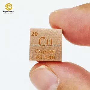 Copper Metal Cube 10mm Cu Cube 99.99% Pure for Element Collection 10mm inch Cube