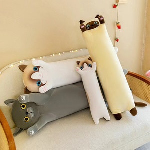 Hot Sale Niedriger Preis Großhandel Lange Katze Plüsch Körper Kissen Kätzchen Plüsch Wurf kissen Puppe Spielzeug Geschenk Für Freundin Lange Katze Plüsch - Product Image 3