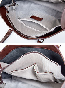 Sac Weekender Cuir Véritable Vache Femme Voyage Avion Bagage Cabine <span class=keywords><strong>Vacances</strong></span> Grande Capacité Rangement Épaule Main Premium - Product Image 4