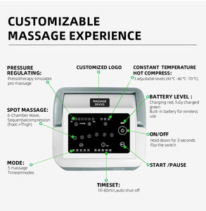 LEAMAI Appareil de <span class=keywords><strong>massage</strong></span> corporel à 6 chambres avec compresseur d'air à gradient pour les membres, pantalon de <span class=keywords><strong>massage</strong></span> <span class=keywords><strong>des</strong></span> <span class=keywords><strong>jambes</strong></span>, dispositif de thérapie, drainage <span class=keywords><strong>lymphatique</strong></span> - Product Image 2