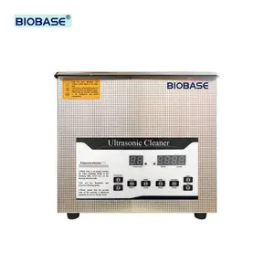 Limpiador ultrasónico BIOBASE 6.5L 304 Limpiador ultrasónico de doble frecuencia de acero inoxidable para laboratorio